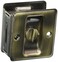 Schlage 991 134 x 214 Privacy Pocket Artisan Sliding Door Lock Antique Brass