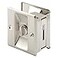 PRIME-LINE PrimeLine N 7239 Pocket Door Privacy Lock with Pull Replace Old or Damaged Pocket Door Locks Quickly and Easily Satin Nickel Single Pack