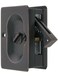 Emtek Premium Quality MidCentury Pocket Door Privacy Lock Set in OilRubbed Bronze