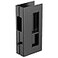 WOFADA Privacy Pocket Door Pull with Lock Wooden Sliding Door Handle for 138Thickness Door Replace Old Or Damaged Pocket Door Hardware Matt Black