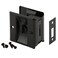 PRIME-LINE PrimeLine N 7578 Pocket Door Privacy Lock with Pull Matte Black Finish Single Pack