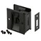 PRIME-LINE PrimeLine N 7578 Pocket Door Privacy Lock with Pull Matte Black Finish Single Pack