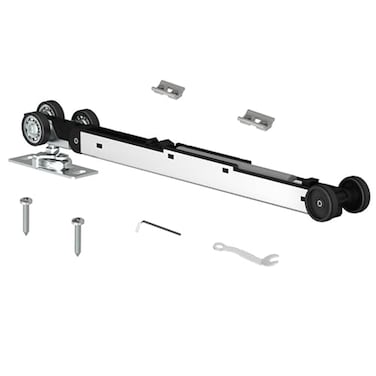 JUBEST Pocket Door Roller with 120LBS Soft Close Mechanism TwoWay Soft Close ThreeWheel Pocket Door Hanger Double Sided Pocket Door Hardware
