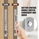 Lipshome Pocket Door Lock with Key Edge Pull and Hidden Handle Sliding Door Hardware for Bathroom and Bedroom Doors Silver