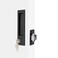 Dontay Pocket Door Handle Modern Rectangular Keyed Entry Function BedBath Pull Latch Recessed Sliding Door Hardware for 1 38 to 2 316 Thickness Keyed Entry Lock Matte Black 2 Pack