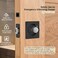 Aesytava Black Pocket Door Hardware 2 38 Backset Matte Black Pocket Door Lock for Bathroom Heavy Duty Solid Square Pocket Door Hardware2 Pack