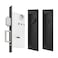 senharvest Pocket Door LockModern Rectangular Pocket Door Hardware Finger Flush Pulls with Edge Pull for Pocket Doors Sliding DoorsFolding Doors etc Black Privacy Lock