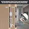 senharvest Pocket Door LockModern Rectangular Pocket Door Hardware Finger Flush Pulls with Edge Pull for Pocket Doors Sliding DoorsFolding Doors etc Black Privacy Lock