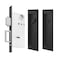 senharvest Pocket Door LockModern Rectangular Pocket Door Hardware Finger Flush Pulls with Edge Pull for Pocket Doors Sliding DoorsFolding Doors etc Black Privacy Lock
