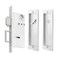 senharvest Pocket Door LockModern Rectangular Pocket Door Hardware Finger Flush Pulls with Edge Pull for Pocket Doors Sliding DoorsFolding Doors etc Sliver Privacy Lock