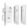 senharvest Pocket Door LockModern Rectangular Pocket Door Hardware Finger Flush Pulls with Edge Pull for Pocket Doors Sliding DoorsFolding Doors etc Sliver Privacy Lock
