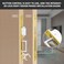 senharvest Pocket Door LockModern Rectangular Pocket Door Hardware Finger Flush Pulls with Edge Pull for Pocket Doors Sliding DoorsFolding Doors etc Gold Keyed Lock