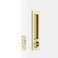 Dontay Pocket Door Handle Modern Rectangular Keyed Entry Function BedBath Pull Latch Recessed Sliding Door Hardware for 1 38 to 2 316 Thickness Keyed Entry Lock Satin Brass 2 Pack