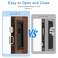 Dontay Pocket Door Privacy Lock AllinOne Design with Edge Pull Handles Recessed Mortise Latch for Sliding Doors PopUp Handle Fits 138 to 2316 Thick Doors BedBathNo KeyMatte Black