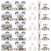 Li-TianFeng 10pcs Sliding Pocket Door Hardware Top Hanger Rollers Wheels Assembly Fit Johnson Part 1125 1500 Hardware Kit Wrench and Screws Include