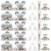 Li-TianFeng 10pcs Sliding Pocket Door Hardware Top Hanger Rollers Wheels Assembly Fit Johnson Part 1125 1500 Hardware Kit Wrench and Screws Include