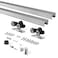 BarnBase 6FT Pocket Door Track Kit Spliced Aluminum Quiet Smooth Sliding Suitable for Door Width 2436 Easy to Install