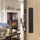 Lipshome Pocket Door Lock with Key Edge Pull and Hidden Handle Sliding Door Hardware for Bathroom and Bedroom Doors Black