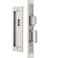 Dontay Rectangular Privacy Pocket Door Mortise Lock and Edge Pull Narrow Modern Sliding Door PopUp Handle BedBath Pull Latch Recessed Hardware for 1 38 to 2 316 Thickness Door Brushed Nickel