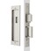 Dontay Rectangular Privacy Pocket Door Mortise Lock and Edge Pull Narrow Modern Sliding Door PopUp Handle BedBath Pull Latch Recessed Hardware for 1 38 to 2 316 Thickness Door Brushed Nickel