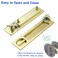 Dontay Pocket Door Handle with Lock and Edge Pull Narrow Modern Rectangular Keyed Entry Function Recessed Sliding Door Hardware for 1 38 to 2 316 Thickness Door 1 Satin Brass