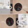 Dontay 2 Pack Pocket Door Privacy Lock Flush Handles 238 Backset BedBath Latch Recessed Knob Hardware for 1 38 to 2 316 Thickness Door Including Edge Pull Matte Black Round
