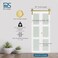 Rio Salto Gold Bifold Sliding Barn Door Hardware Kit Heavy Duty Metal Track System with Matching Knobs Gold BiFold Barn Door Bifold Closet Doors BiFolding 40 Track for 2 Doors 2 Rollers No Door