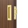 Dontay Sliding Pocket Door Handles 304 Stainless Steel Non Locking Pocket Door Hardware Recessed Flush Finger Pulls Heavy Duty Edge Pull with Pop Out Ring Pull Satin Brass 2 Set 472 Inch