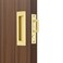 Dontay Sliding Pocket Door Handles 304 Stainless Steel Non Locking Pocket Door Hardware Recessed Flush Finger Pulls Heavy Duty Edge Pull with Pop Out Ring Pull Satin Brass 2 Set 472 Inch