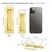 Dontay Sliding Pocket Door Handles 304 Stainless Steel Non Locking Pocket Door Hardware Recessed Flush Finger Pulls Heavy Duty Edge Pull with Pop Out Ring Pull Satin Brass 1 Set 472 Inch