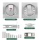 Isamant Pocket Door Privacy Lock with Indicator Keyless Sliding Door Latch Pull Handle Zinc Alloy Waterproof Pocket Door Locks for Bathroom