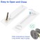 Dontay Pocket Door Handle Modern Rectangular Keyed Entry Function BedBath Pull Latch Recessed Sliding Door Hardware for 1 38 to 2 316 Thickness Keyed Entry Lock White 2 Pack