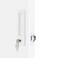 Dontay Pocket Door Handle Modern Rectangular Keyed Entry Function BedBath Pull Latch Recessed Sliding Door Hardware for 1 38 to 2 316 Thickness Keyed Entry Lock White 2 Pack