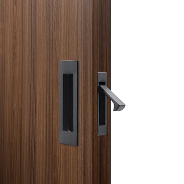 Dontay Sliding Pocket Door Handles 304 Stainless Steel Non Locking Pocket Door Hardware Recessed Flush Finger Pulls Heavy Duty Edge Pull 1 Set Graphite 472 Inch