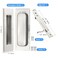 Dontay Pocket Door Pull Handle304 Stainless SteelRecessed Flush Finger PullsEdge Spring PullNo LockMore Than 118 Thickness Sliding Door 1Pack Brushed Nickel 472 inch 120 mm