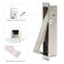 Dontay Pocket Door Pull Handle Press Finger Edge Pull Push Flush Mount Doors Pull for Pocket Sliding Doors Recessed Rectangular Bypass Door Hardware Cabinet Pull2 Brushed Nickel