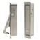 Dontay Pocket Door Pull Handle Press Finger Edge Pull Push Flush Mount Doors Pull for Pocket Sliding Doors Recessed Rectangular Bypass Door Hardware Cabinet Pull2 Brushed Nickel