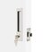 Dontay Pocket Door Handle Modern Rectangular Keyed Entry Function BedBath Pull Latch Recessed Sliding Door Hardware for 1 38 to 2 316 Thickness Keyed Entry Lock Brushed Nickel 1 Pack