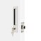 Dontay Pocket Door Handle Modern Rectangular Keyed Entry Function BedBath Pull Latch Recessed Sliding Door Hardware for 1 38 to 2 316 Thickness Keyed Entry Lock Brushed Nickel 1 Pack