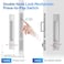 Dontay Pocket Door Handle and Edge Pull Narrow Modern Rectangular Keyed Entry Function Recessed Sliding Door Hardware for 1 38 to 2 316 Thickness Door Privacy Lock Brushed Nickel 1 Pack