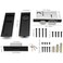 Dontay Rectangular Pocket Door Mortise Lock and Edge Pull Narrow Modern Sliding Door PopUp Handle BedBath Pull Latch Recessed Hardware for 1 38 to 2 316 Thickness Keyed Lock Matte Black