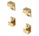 CRL Brass 58 Wide Mirror Clip Set