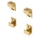 CRL Brass 58 Wide Mirror Clip Set