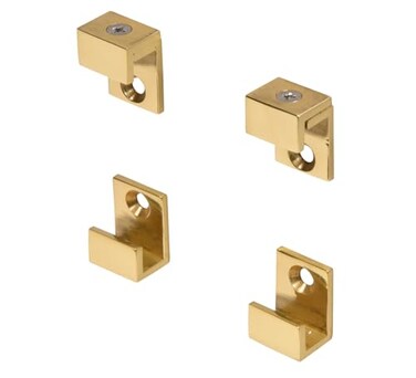 CRL Brass 58 Wide Mirror Clip Set