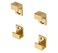 CRL Brass 58 Wide Mirror Clip Set