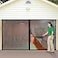 IdeaWorks Jobars JB4869 Double Garage Screen Door Allows Air Circulation Prevents Bugs and Insects from Entering Nylon Mesh Material Black