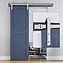 EaseLife 5 FT Brushed Nickel Sliding Barn Door Hardware Track KitBasic J PulleyHeavy DutySlide Smoothly QuietlyEasy Install 5FT Track Kit for 2630 Wide Single Door