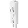 Defender Security PrimeLine U 9868 White Plastic Sliding Door Lock with Bushing Single Pack