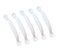 QCAA Steel Screen Door Pull 434 Surface Mount for Screen Door Drawer Access Panel Cabinet Lid Hatch White Coated 5 Pack Made in Taiwan