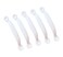 QCAA Steel Screen Door Pull 434 Surface Mount for Screen Door Drawer Access Panel Cabinet Lid Hatch White Coated 5 Pack Made in Taiwan